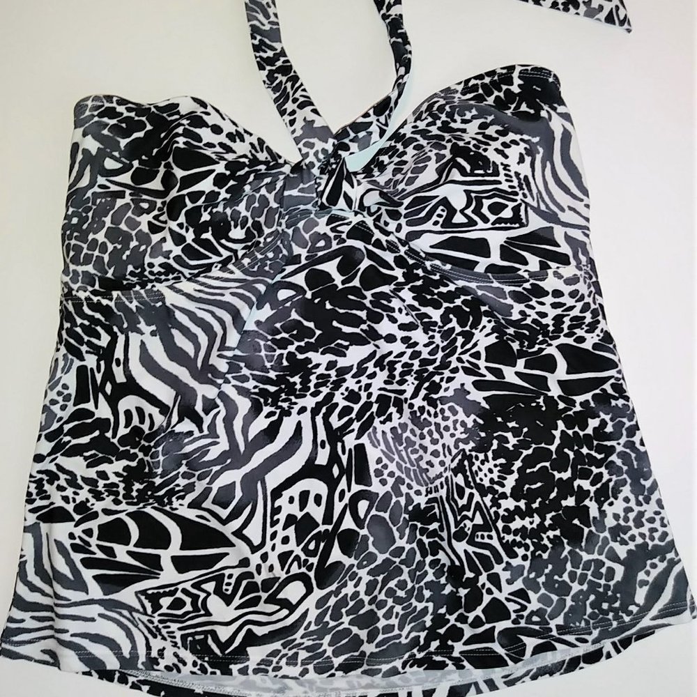 Island Escape Black /White Animal Print Bandini 14